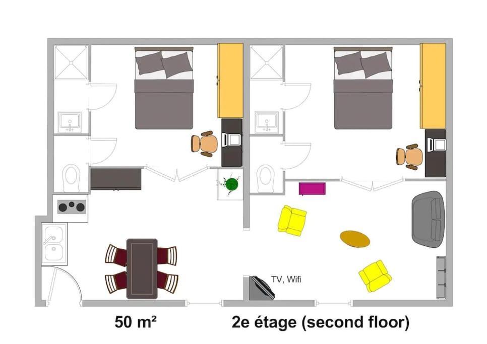 Appart Top Center 2 Chambres 2 Salles De Bain มงต์เปอลิเยร์ ภายนอก รูปภาพ
